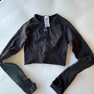 Gymshark Charcoal Long Sleeve Top